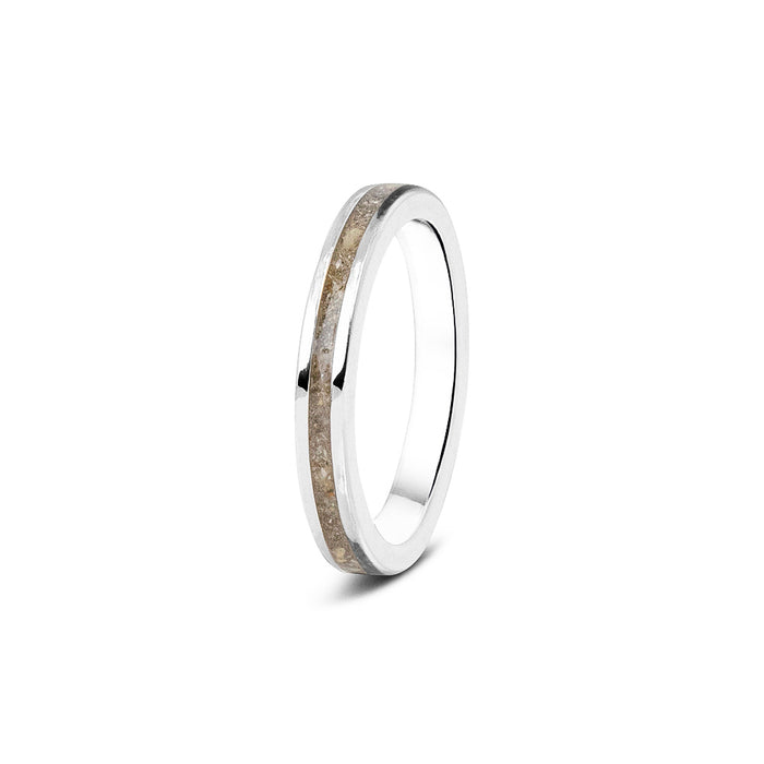 See You Memorial Ashes 9kt White Gold "Eternity" Style Ring (RG046W9)