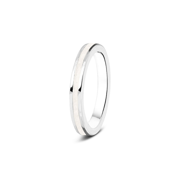See You Memorial Ashes 9kt White Gold "Eternity" Style Ring (RG046W9)