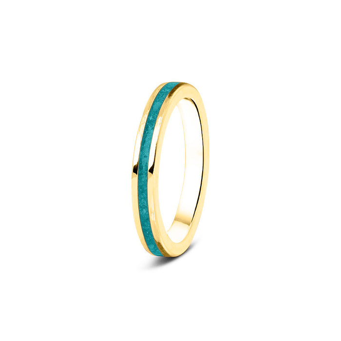 See You Memorial Ashes 9kt Yellow Gold "Eternity" Band Ring (RG046Y9)