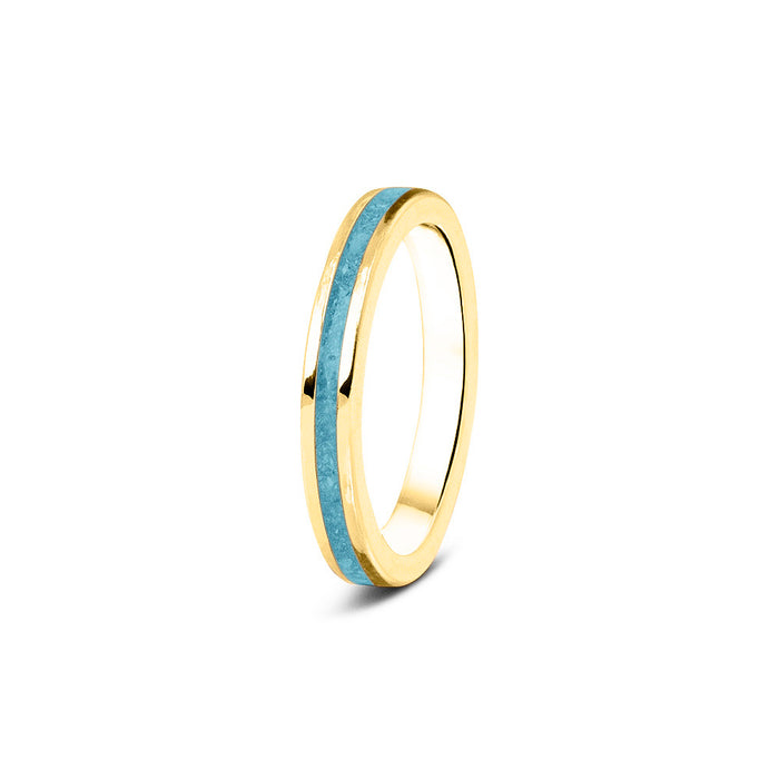 See You Memorial Ashes 9kt Yellow Gold "Eternity" Band Ring (RG046Y9)