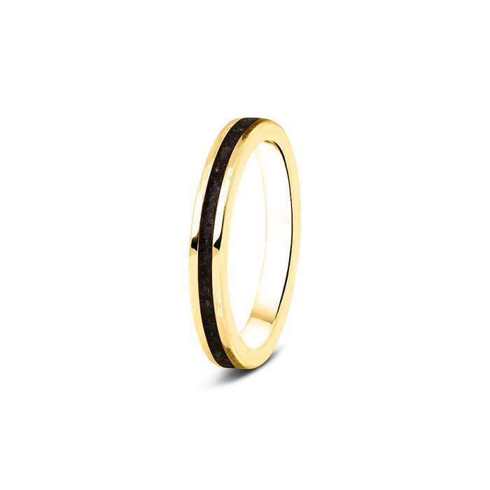 See You Memorial Ashes 9kt Yellow Gold "Eternity" Band Ring (RG046Y9)