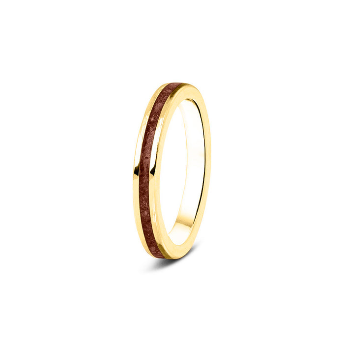 See You Memorial Ashes 9kt Yellow Gold "Eternity" Band Ring (RG046Y9)