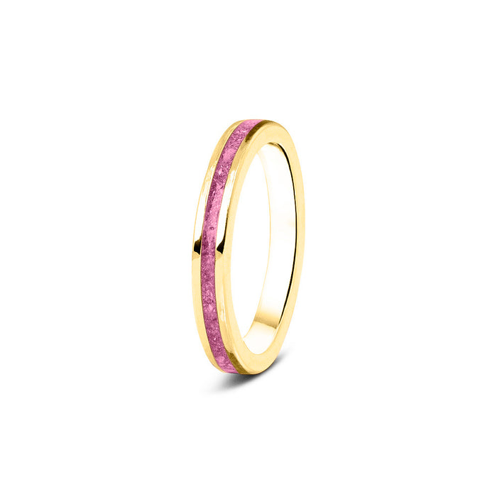 See You Memorial Ashes 9kt Yellow Gold "Eternity" Band Ring (RG046Y9)
