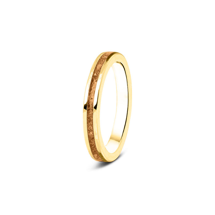 See You Memorial Ashes 9kt Yellow Gold "Eternity" Band Ring (RG046Y9)
