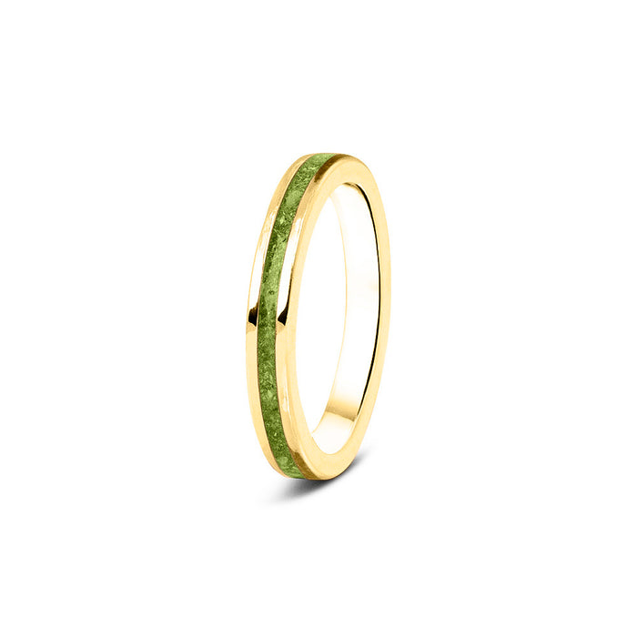 See You Memorial Ashes 9kt Yellow Gold "Eternity" Band Ring (RG046Y9)