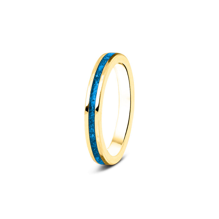 See You Memorial Ashes 9kt Yellow Gold "Eternity" Band Ring (RG046Y9)