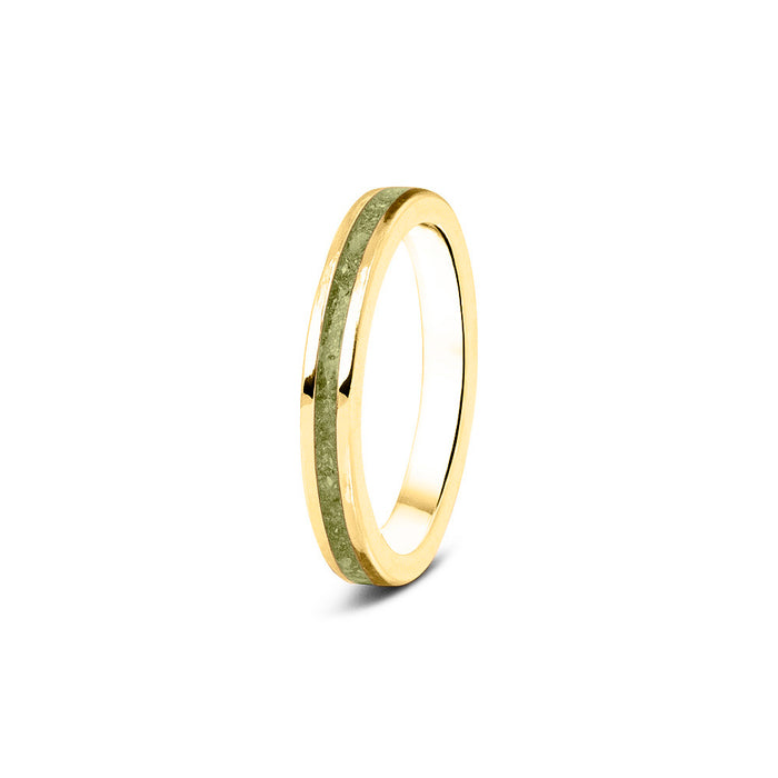 See You Memorial Ashes 9kt Yellow Gold "Eternity" Band Ring (RG046Y9)