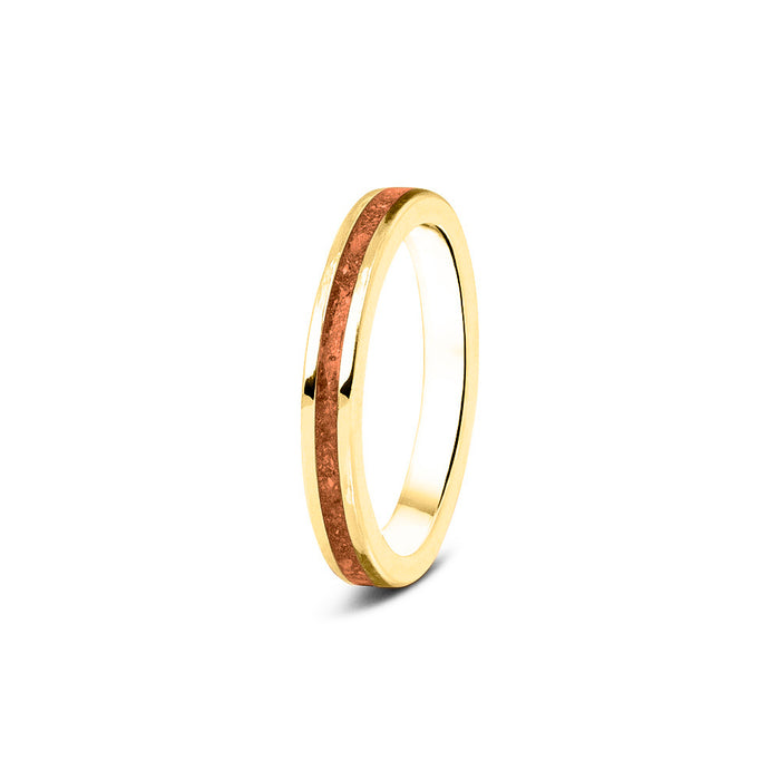 See You Memorial Ashes 9kt Yellow Gold "Eternity" Band Ring (RG046Y9)