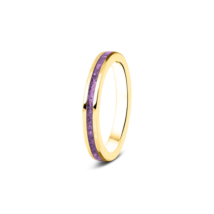 See You Memorial Ashes 9kt Yellow Gold "Eternity" Band Ring (RG046Y9)