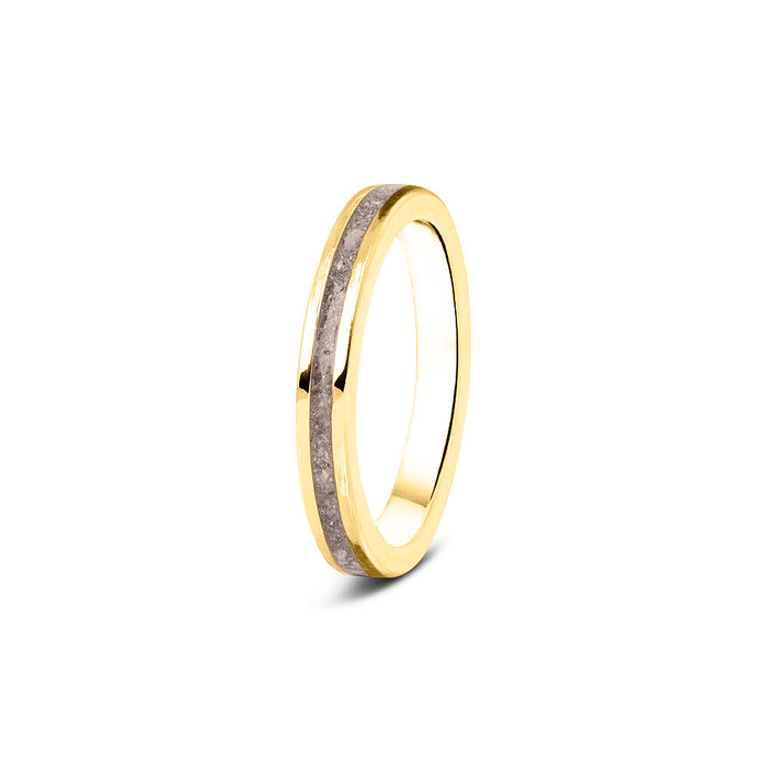 See You Memorial Ashes 9kt Yellow Gold "Eternity" Band Ring (RG046Y9)