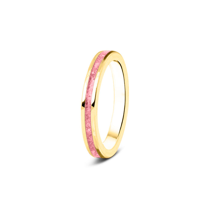See You Memorial Ashes 9kt Yellow Gold "Eternity" Band Ring (RG046Y9)