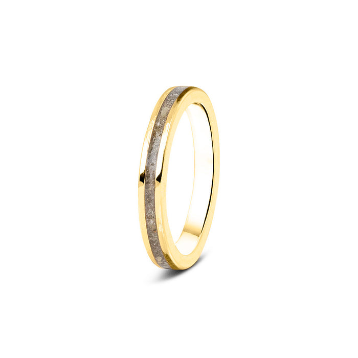 See You Memorial Ashes 9kt Yellow Gold "Eternity" Band Ring (RG046Y9)