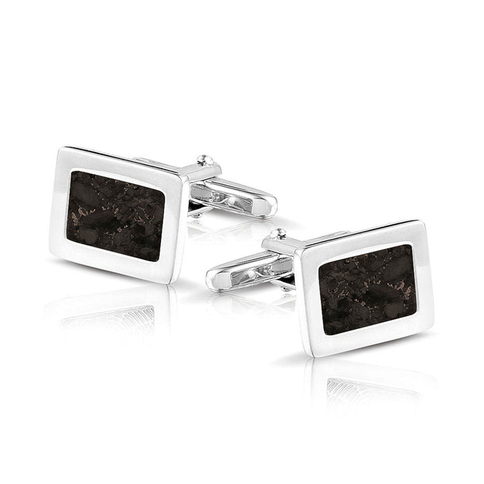 See You Memorial Rectangular Cufflinks with Ashes/Hair/Fur (RL008S)