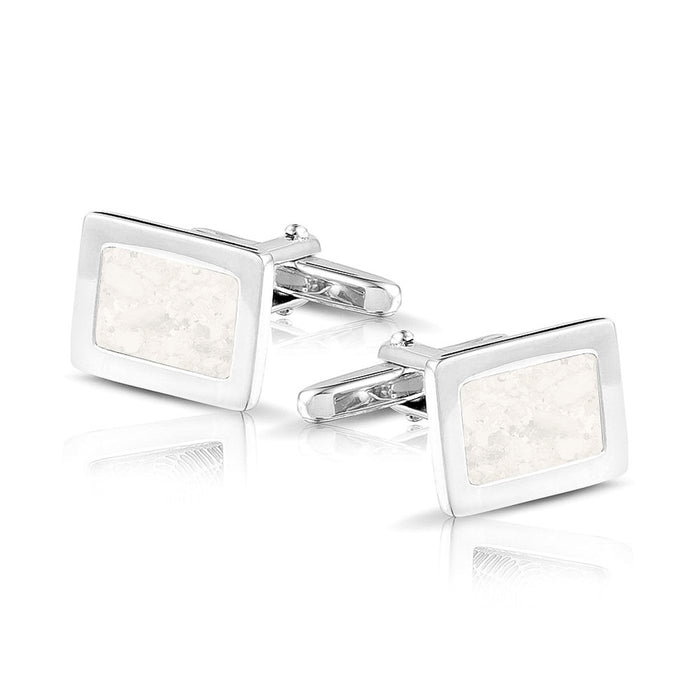 See You Memorial Rectangular Cufflinks with Ashes/Hair/Fur (RL008S)