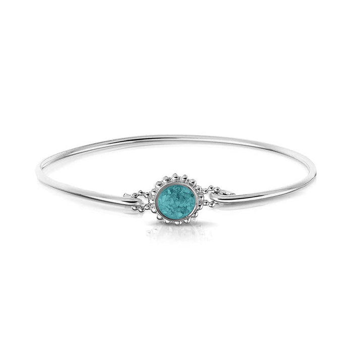 See You Memorial Ashes Silver Bracelet with Bubble Surround (ROB002 S)