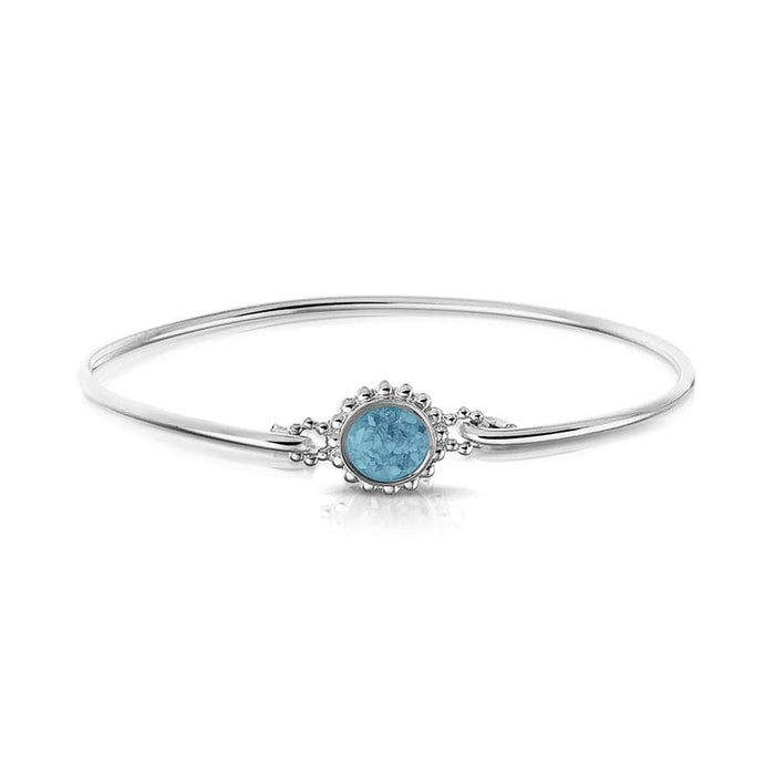 See You Memorial Ashes Silver Bracelet with Bubble Surround (ROB002 S)