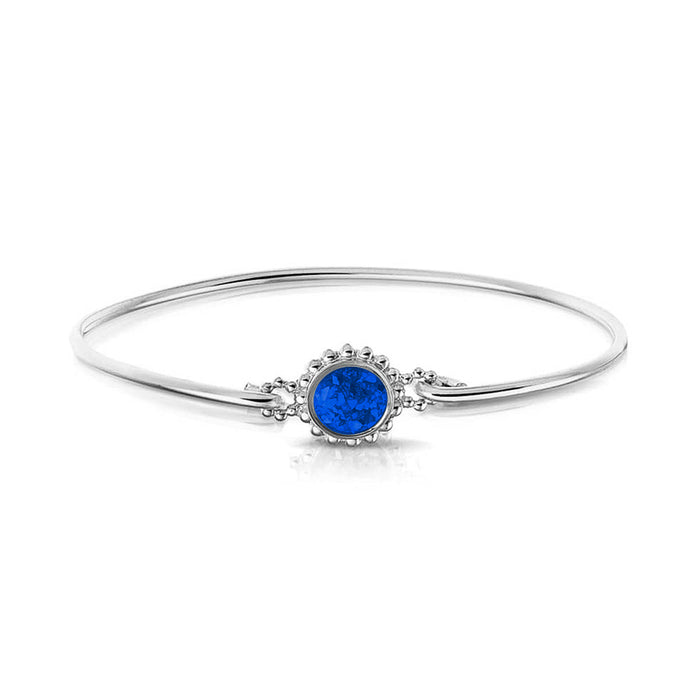 See You Memorial Ashes Silver Bracelet with Bubble Surround (ROB002 S)