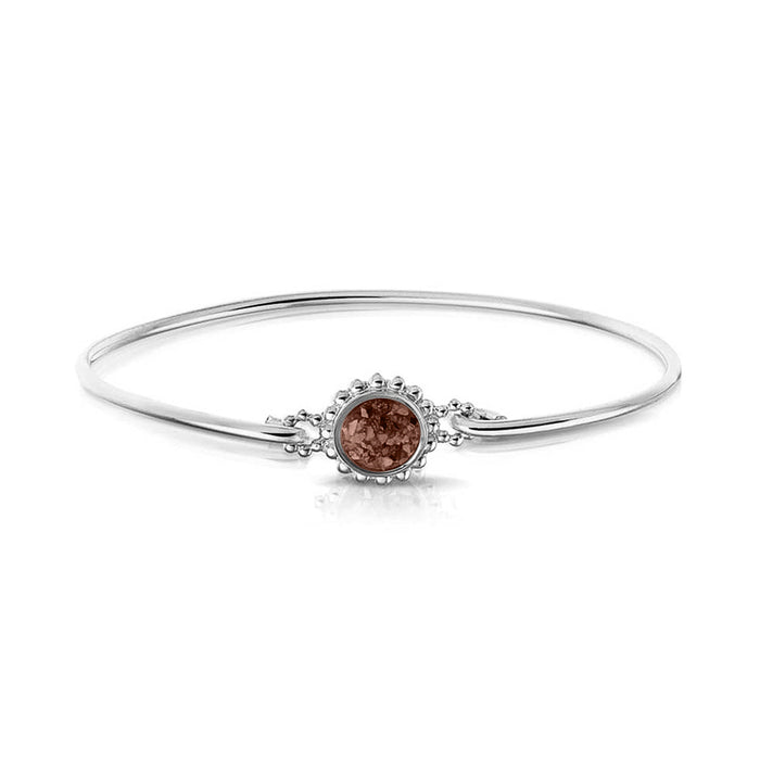 See You Memorial Ashes Silver Bracelet with Bubble Surround (ROB002 S)