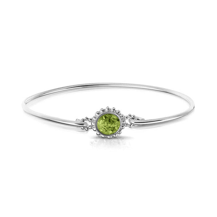 See You Memorial Ashes Silver Bracelet with Bubble Surround (ROB002 S)