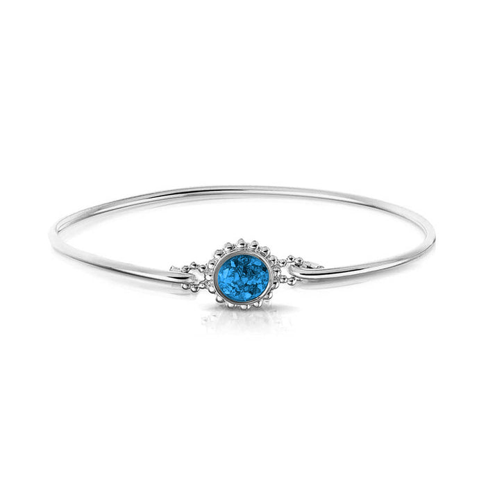 See You Memorial Ashes Silver Bracelet with Bubble Surround (ROB002 S)