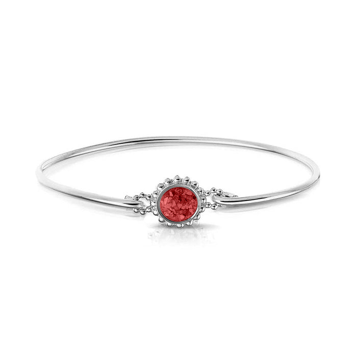 See You Memorial Ashes Silver Bracelet with Bubble Surround (ROB002 S)