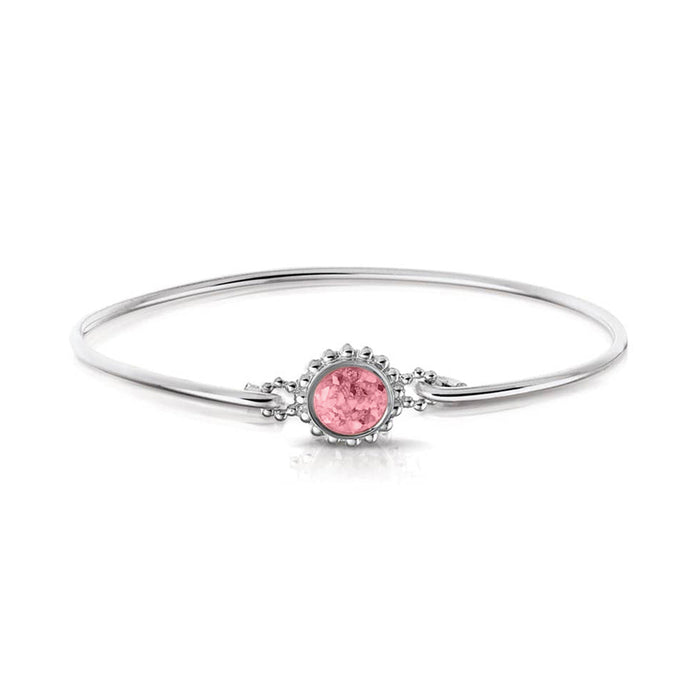 See You Memorial Ashes Silver Bracelet with Bubble Surround (ROB002 S)
