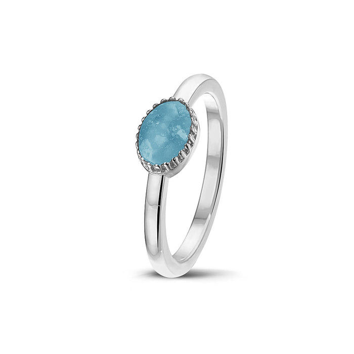 See You Memorial Ashes Claw Style Ring in Silver (RWS001)