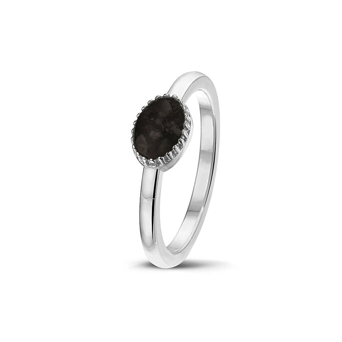 See You Memorial Ashes Claw Style Ring in Silver (RWS001)