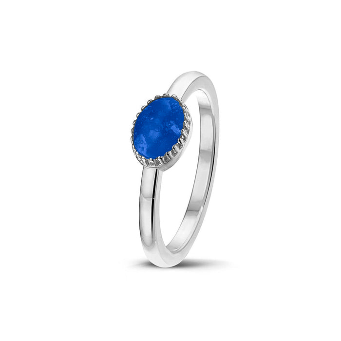 See You Memorial Ashes Claw Style Ring in Silver (RWS001)