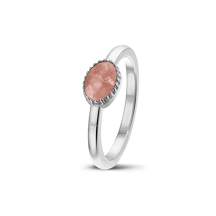 See You Memorial Ashes Claw Style Ring in Silver (RWS001)