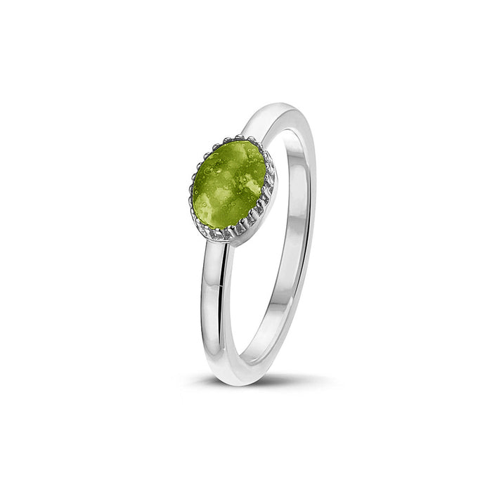 See You Memorial Ashes Claw Style Ring in Silver (RWS001)