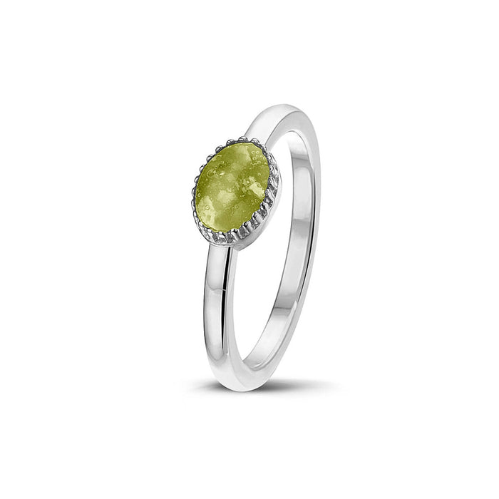 See You Memorial Ashes Claw Style Ring in Silver (RWS001)