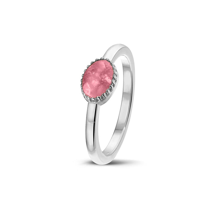 See You Memorial Ashes Claw Style Ring in Silver (RWS001)