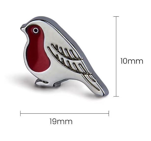 In Memory Pins - Robin Silver Plated Funeral Keepsakes/Favours
