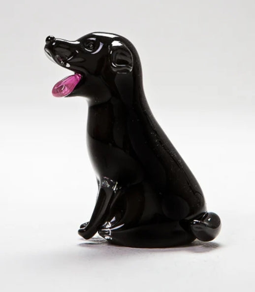 Forever Into Glass Black Labrador