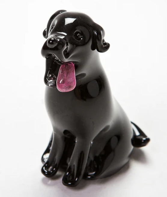 Forever Into Glass Black Labrador
