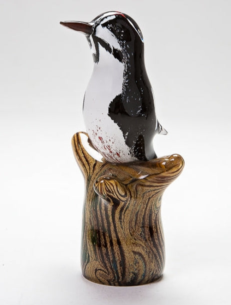 Forever Into Glass Great Spotted Woodpecker