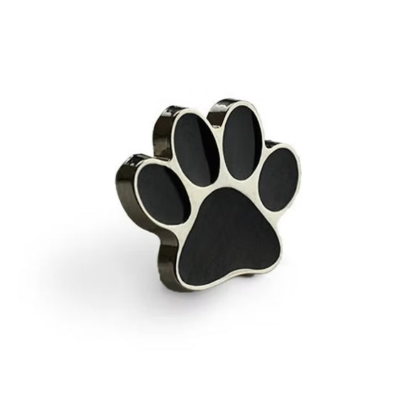 In Memory Pins - Paw Print Silver Plated Funeral Keepsakes/Favours