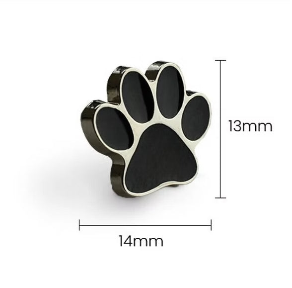 In Memory Pins - Paw Print Silver Plated Funeral Keepsakes/Favours