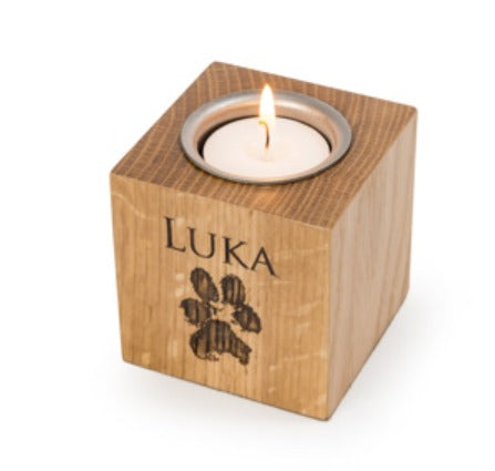 Wooden Eternity Candle Keepsake