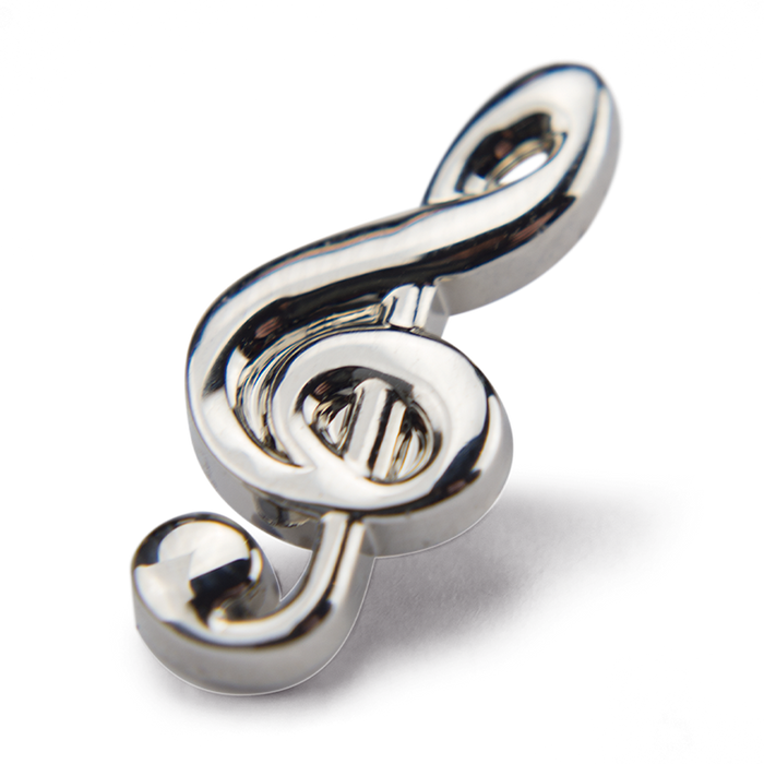 In Memory Pins - Treble Clef Silver Plated Funeral Keepsakes/Favours