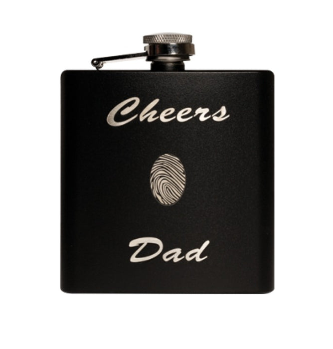 Fingerprint Hip Flask - Fingerprint Keepsake