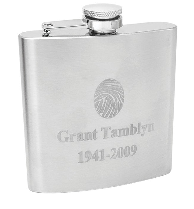 Fingerprint Hip Flask - Fingerprint Keepsake