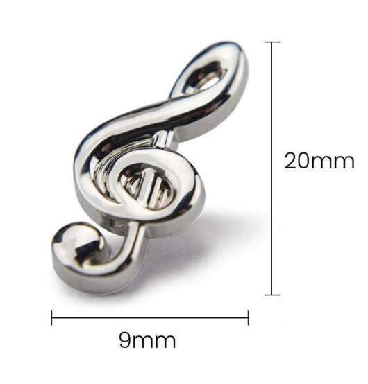 In Memory Pins - Treble Clef Silver Plated Funeral Keepsakes/Favours