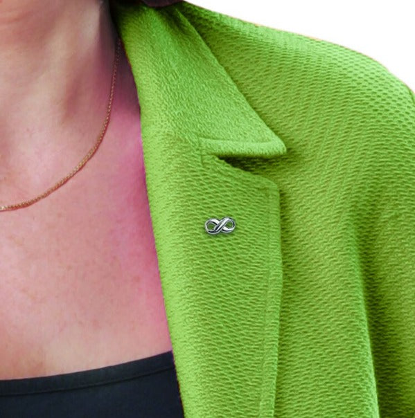 In Memory Pins - Eternity Silver Plated Funeral Keepsakes/Favours